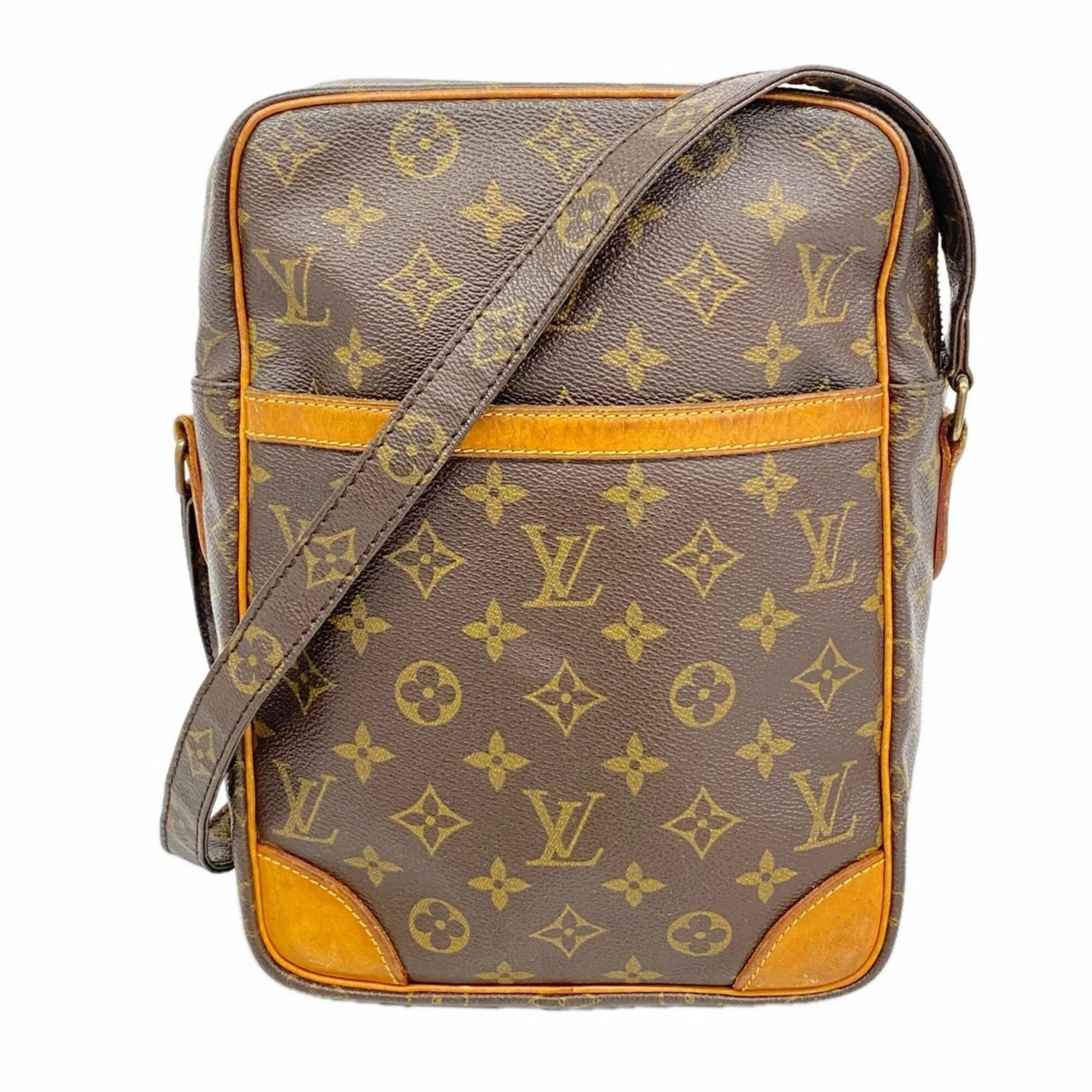 Louis Vuitton Monogram Danube Mm Shoulder Bag M45264 Brown Women's